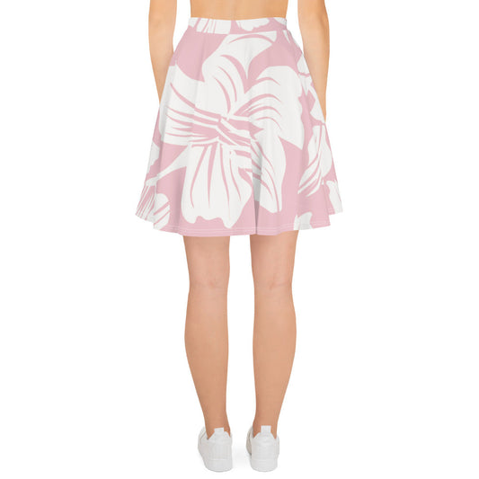 Women's Skater Skirt Feathers All-Over Print FLAKOUT