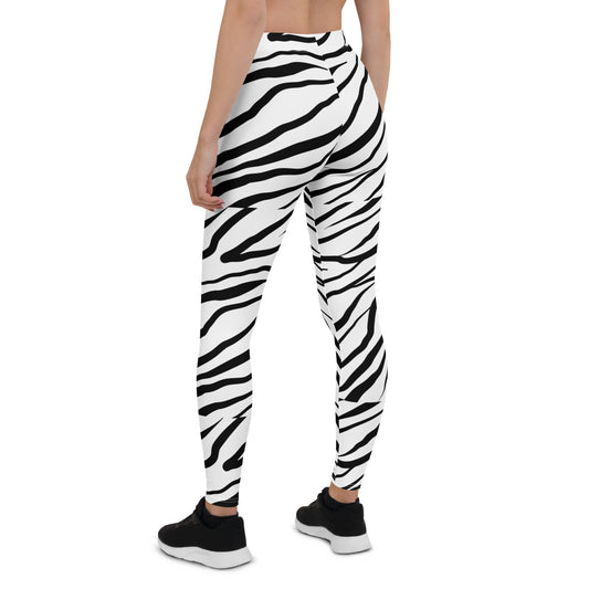 Striped Zebra Vibrance Women's Leggings