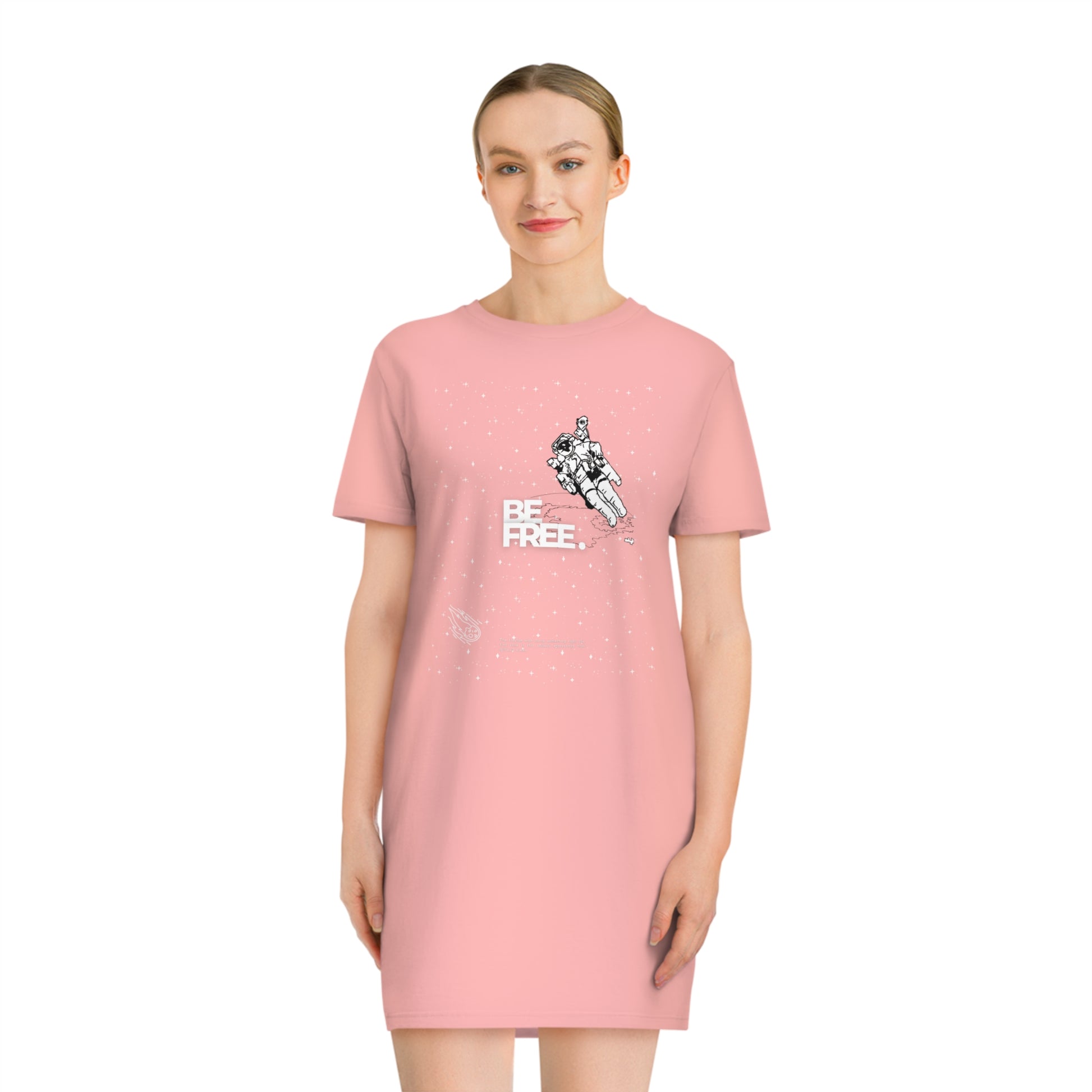 Be Free On Outer Orbit Women's T-shirt Dress - FLAKOUT