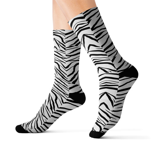 Striped Zebra Vibrance Socks