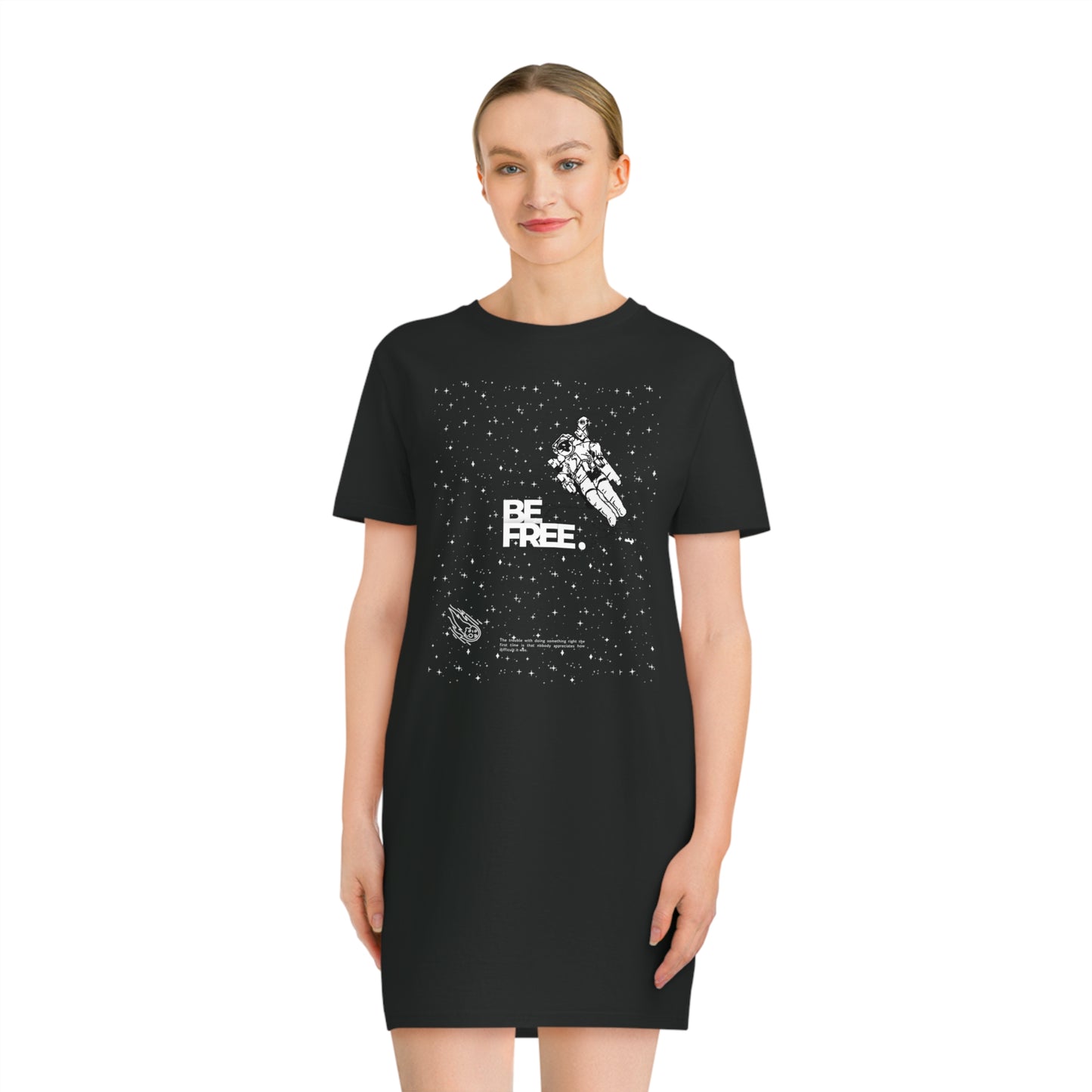 Be Free On Outer Orbit Women's T-shirt Dress - FLAKOUT