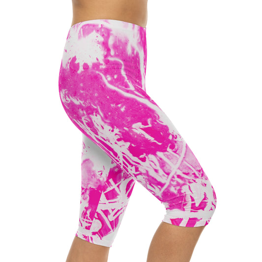 Velvet Aura Women’s Capri Leggings - FLAKOUT