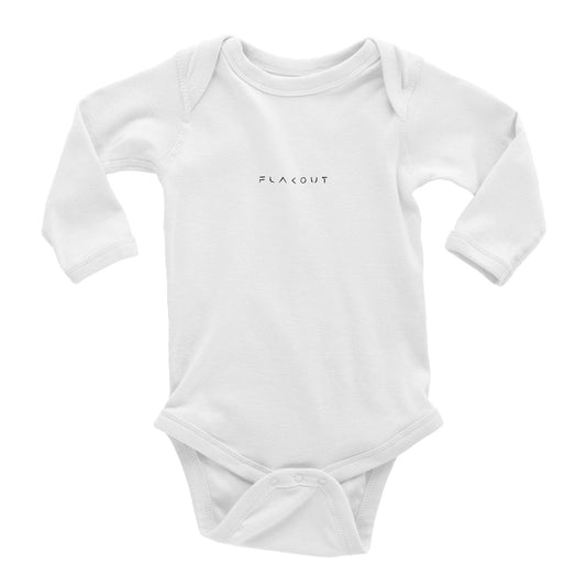 Classic Baby Long Sleeve Bodysuit Embroidered Logo