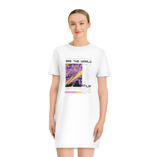 Divergent Horizon See The World Differently Women's T-shirt Dress - FLAKOUT