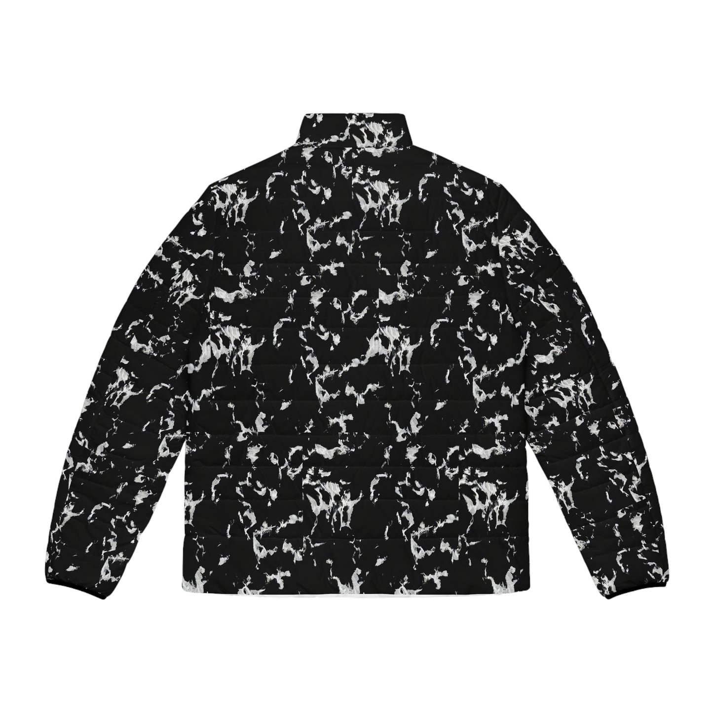 B/W Tie Dye Puffer Jacket