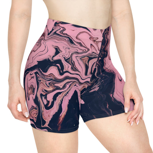 Azure Twilight Women's Biker Shorts - FLAKOUT