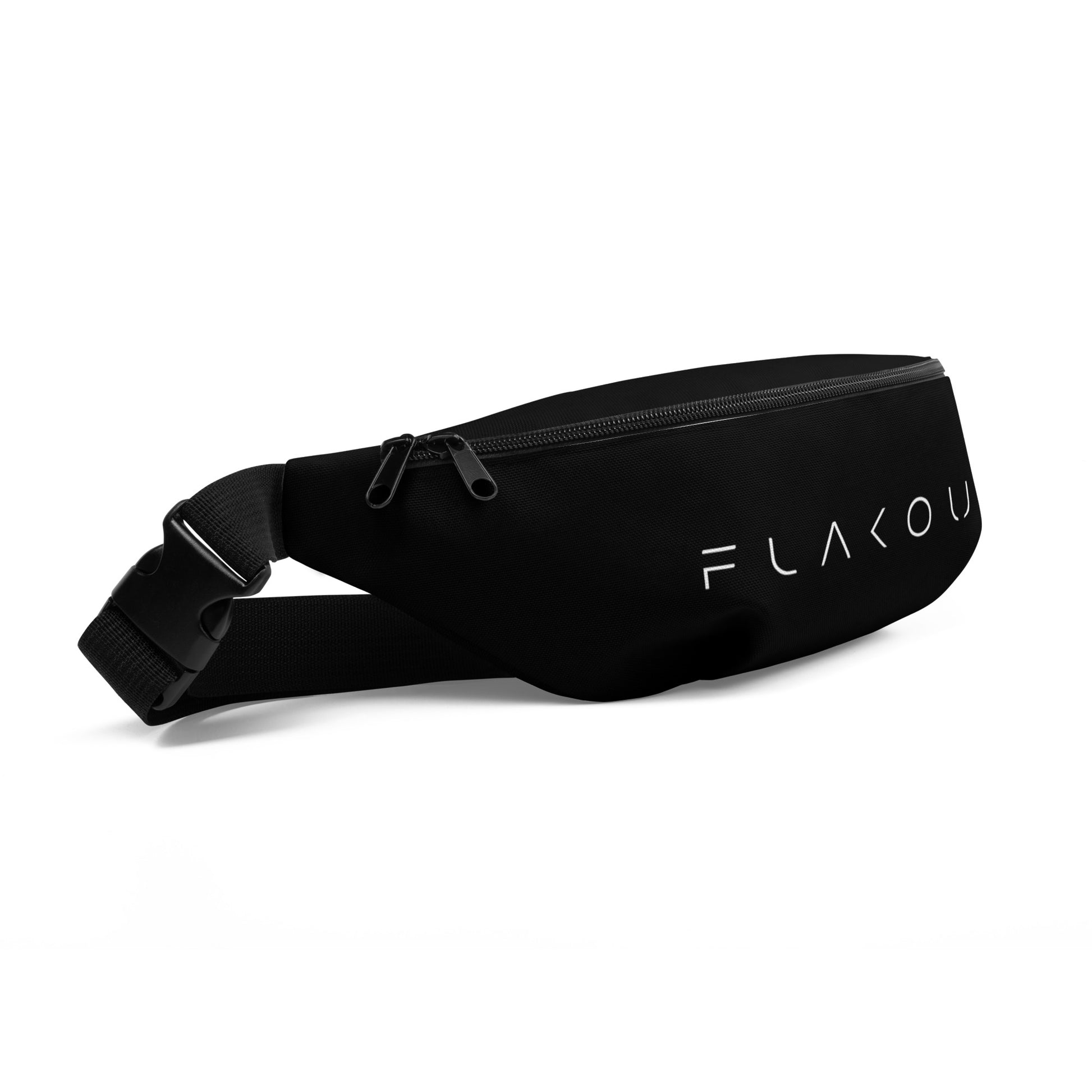 Unisex Water-resistant Fanny Pack - Black - FLAKOUT