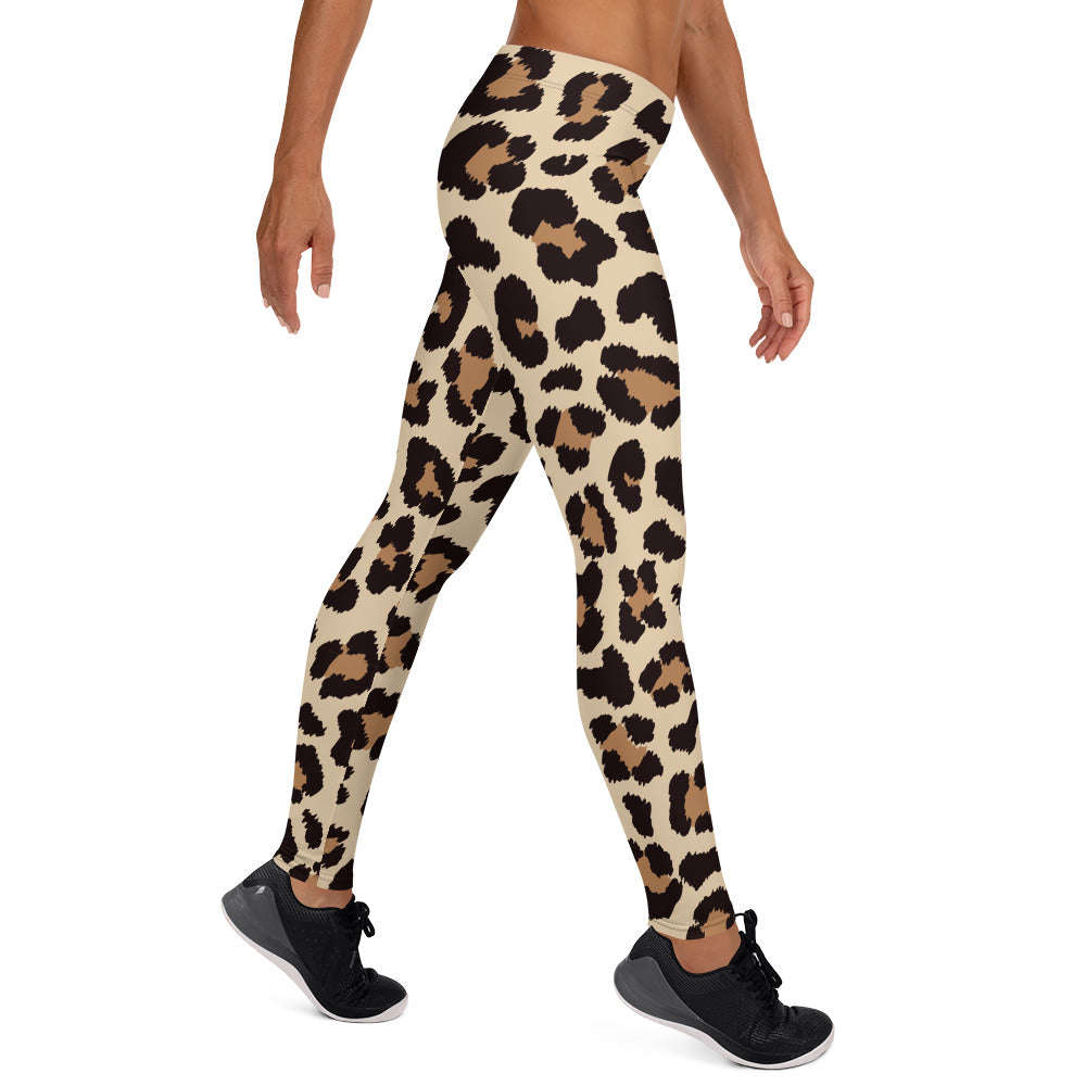 Leopar Chic Feline Women's Leggings - FLAKOUT