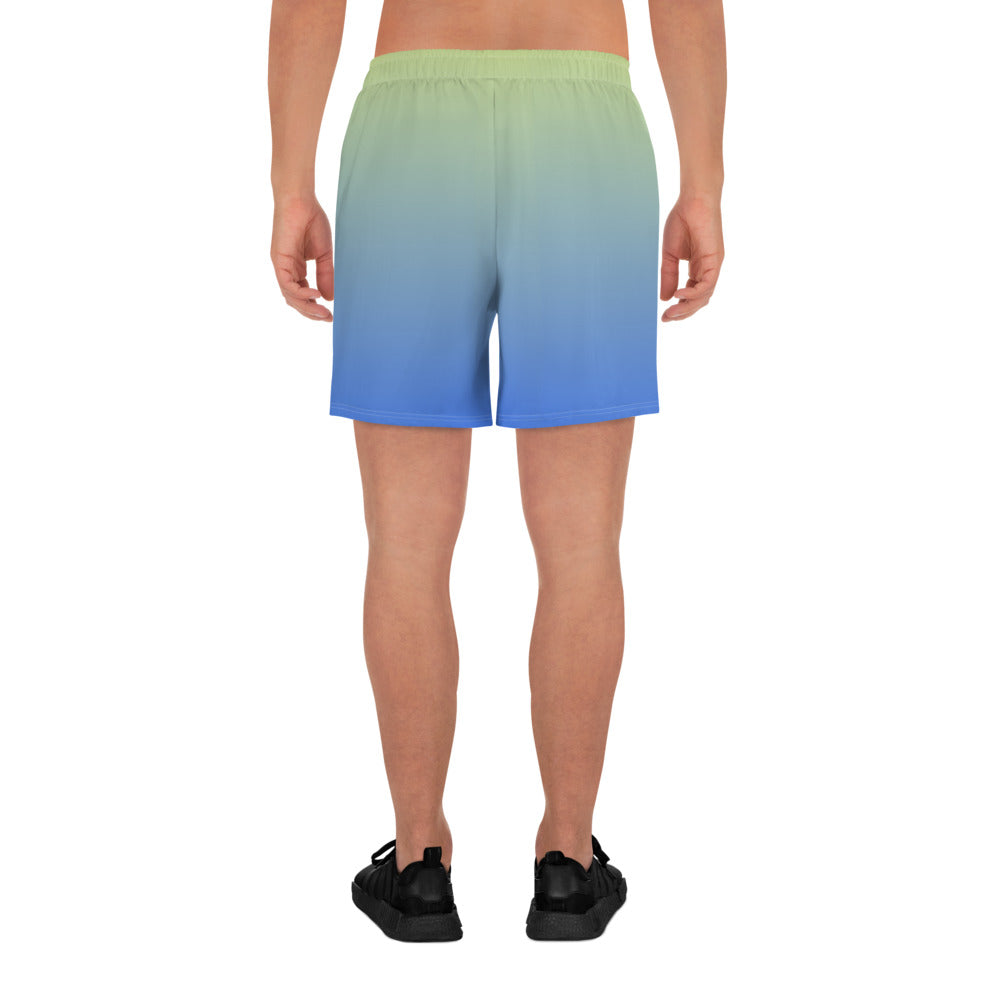 Cerulean Skyline Men's Recycled Shorts - FLAKOUT