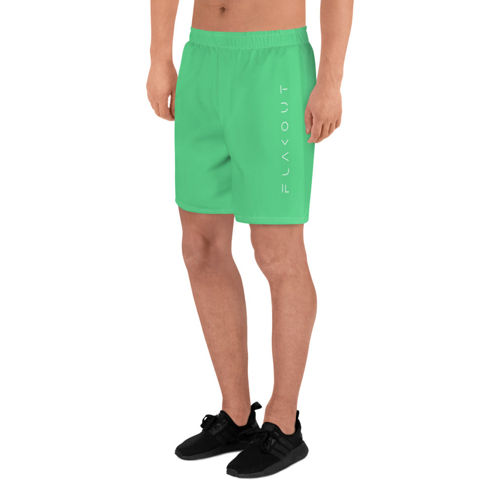 Serene Seagrass Men's Recycled Athletic Shorts - FLAKOUT