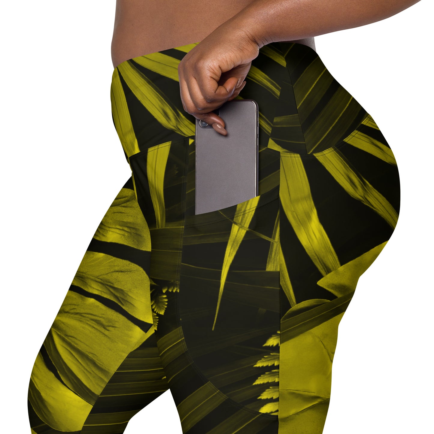 Yellowaze Women's Recycled Crossover Leggings With Pockets - FLAKOUT