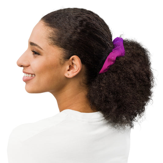 Radiant Orchid Cascade FLAKOUT Recycled Scrunchie