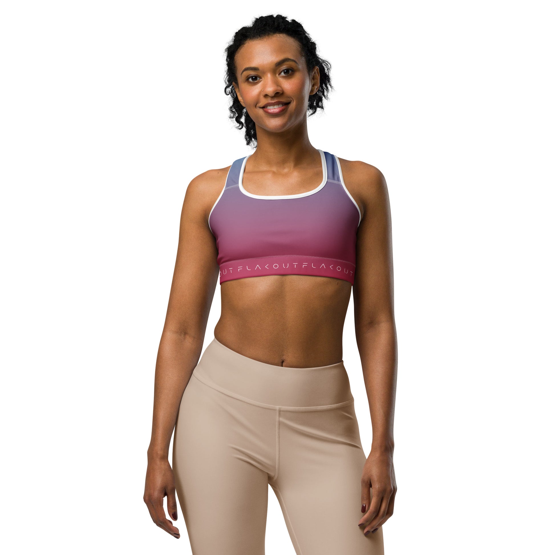 Cherry Sky Women's Sports Performance Bra - FLAKOUT