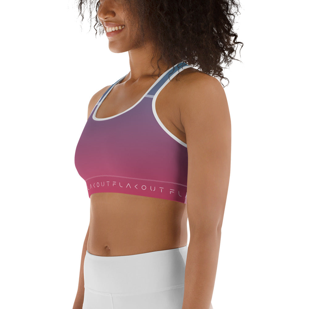 Cherry Sky Women's Sports Performance Bra - FLAKOUT