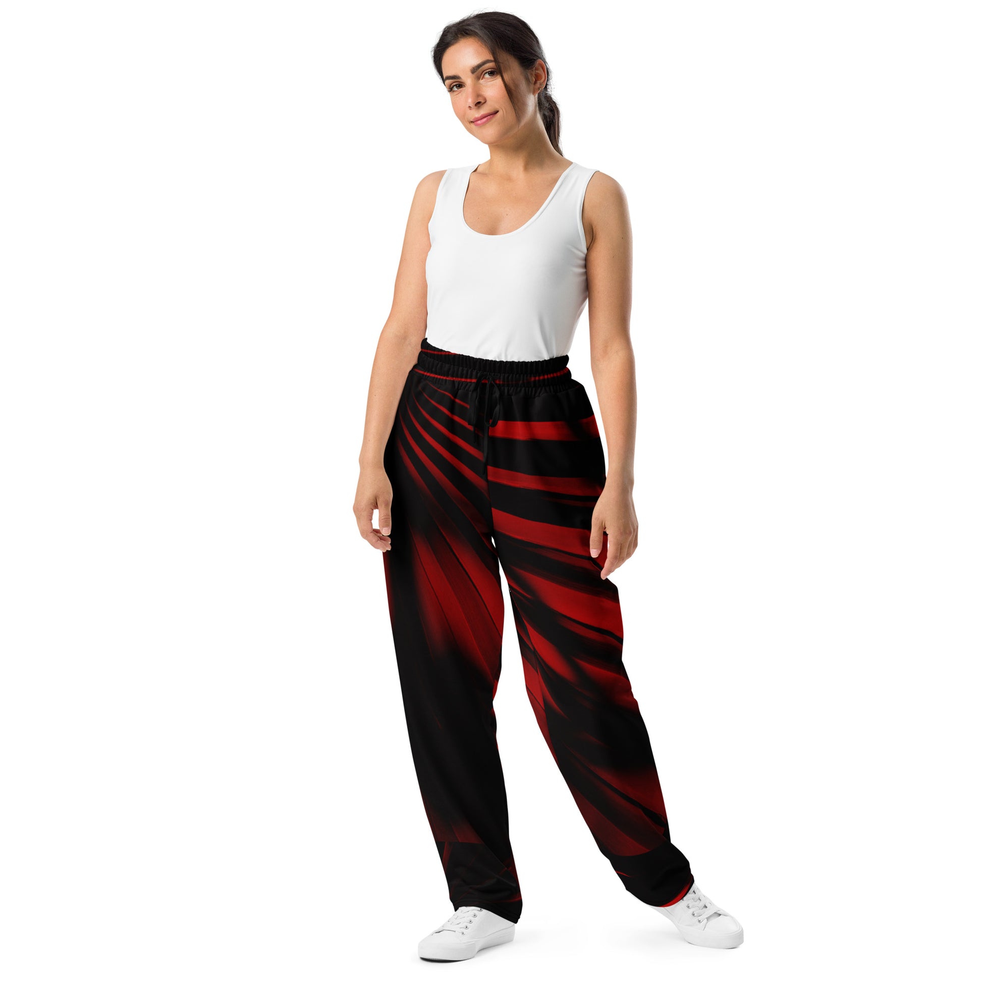 Fiery Phantoms Unisex Wide-leg Recycled Joggers - FLAKOUT