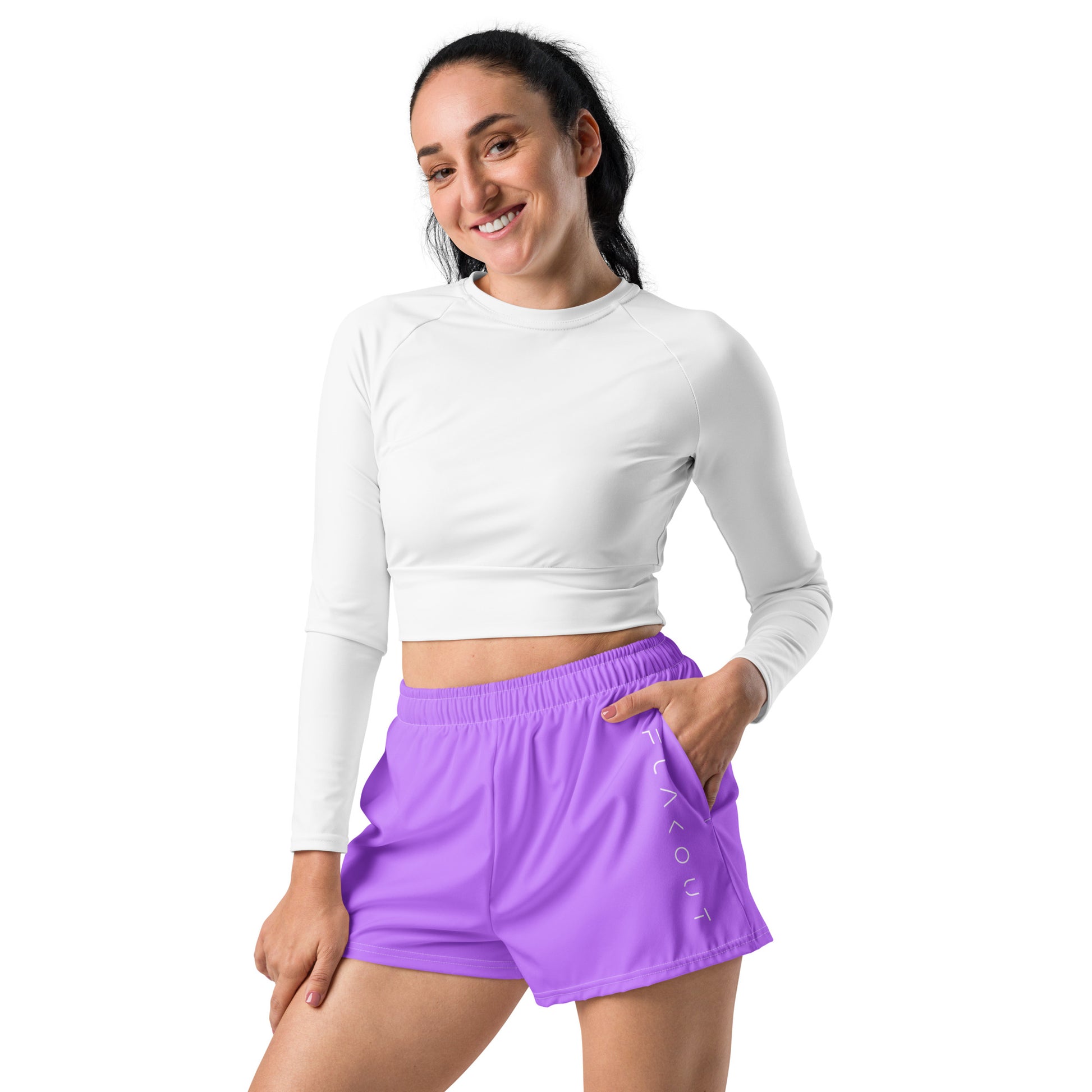 Mystic Orchid Women’s Recycled Shorts - FLAKOUT