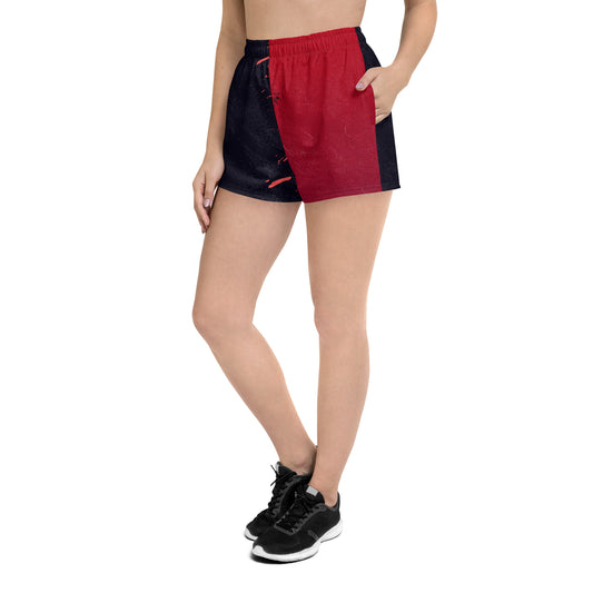 Athletic Shorts Red Black Crush