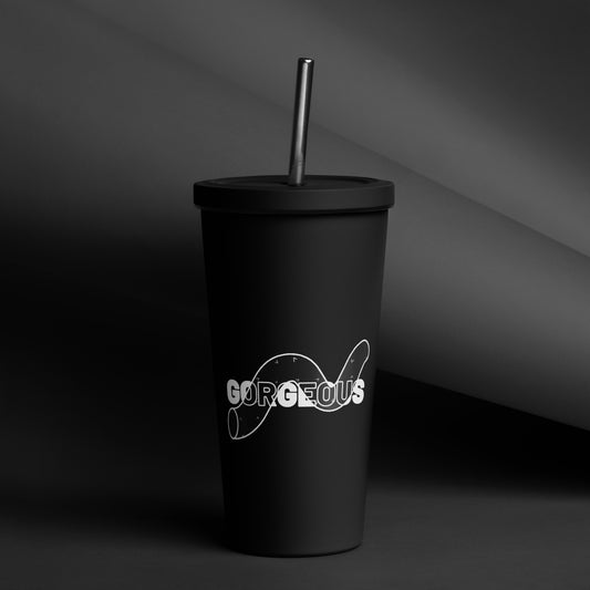 Gorgeous Opulent Allure Insulated Tumbler With A Straw