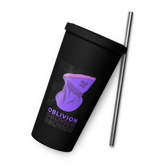 Violet Veil Of Oblivion Insulated Tumbler With A Straw
