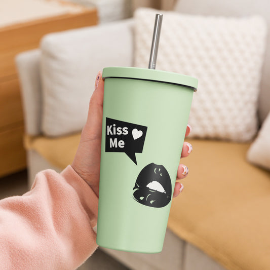 Sweet Talker Kiss Me Insulated Tumbler With A Straw