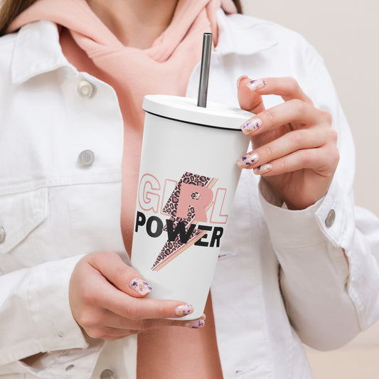Queenly Girl Power Rebellion Insulated Tumbler With A Straw