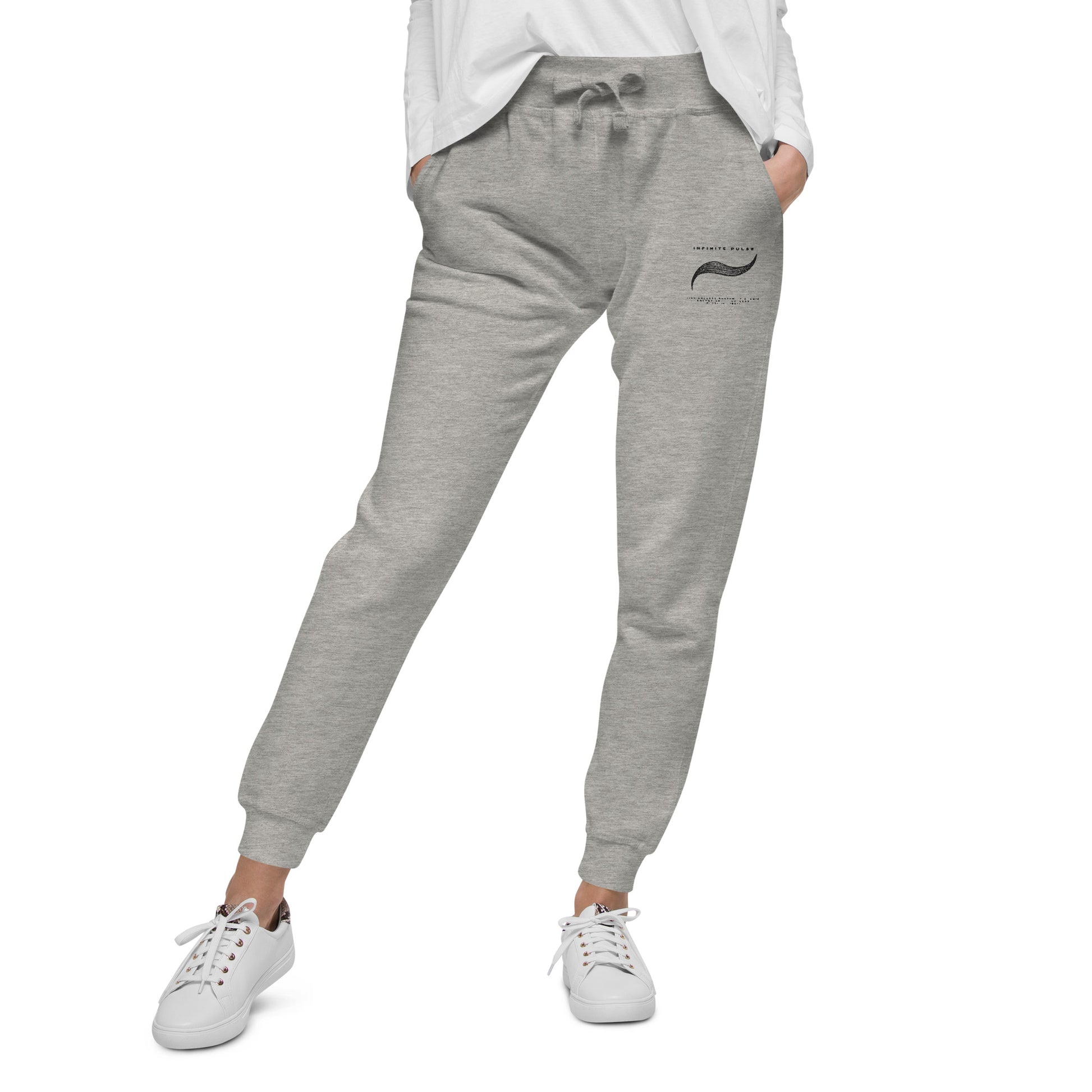 Infinite Pulse Embroidered Unisex Fleece Sweatpants - FLAKOUT