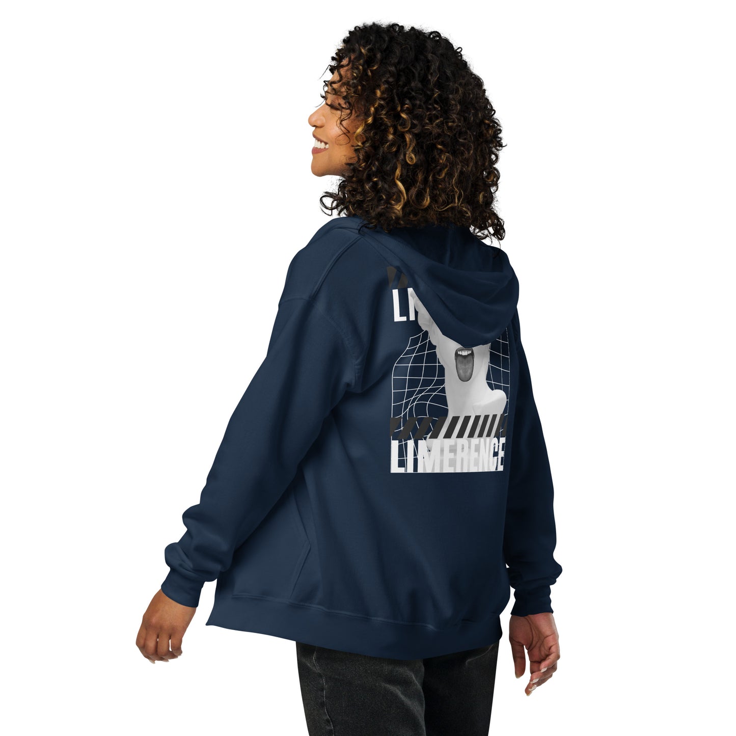 Limerence Heavy Harmony Fusion Zip Hoodie - Navy