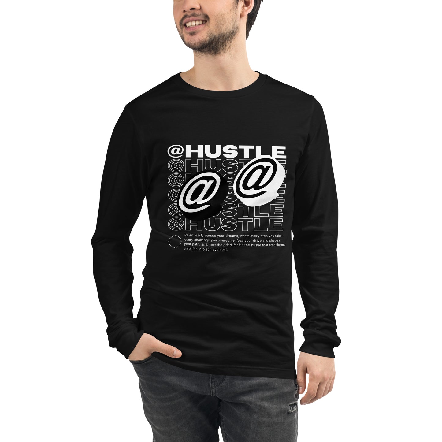 @Hustle Unisex Long Sleeve Shirt - FLAKOUT