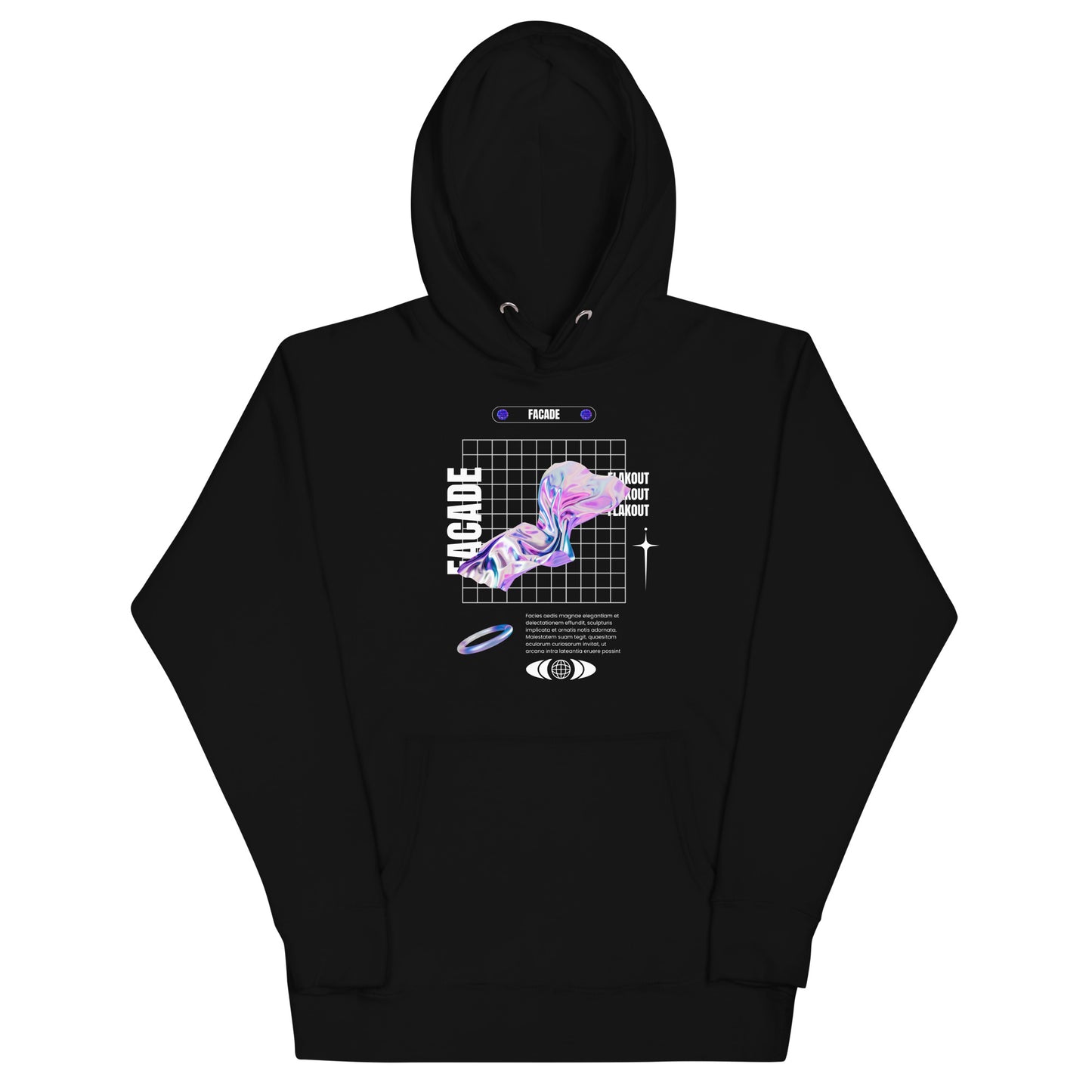 Facade Unisex Hoodie - FLAKOUT