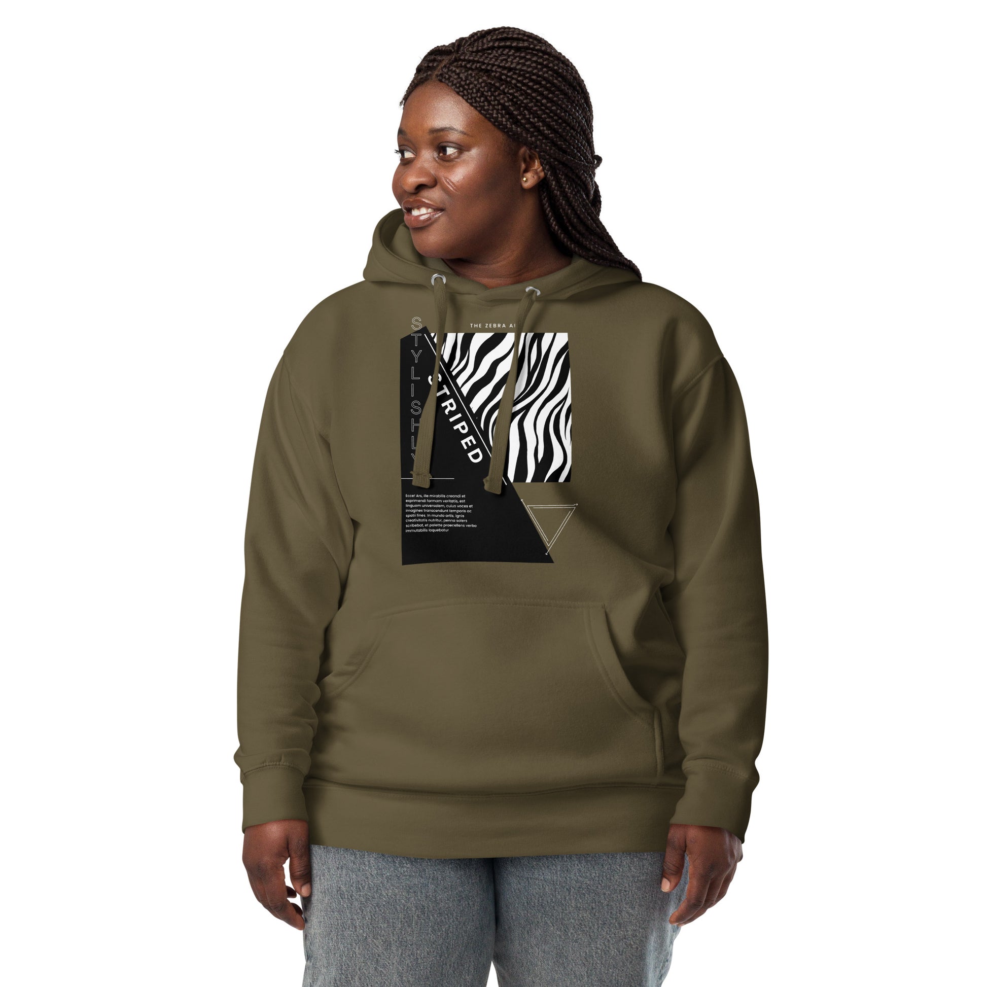 The Zebra Art Unisex Hoodie - FLAKOUT