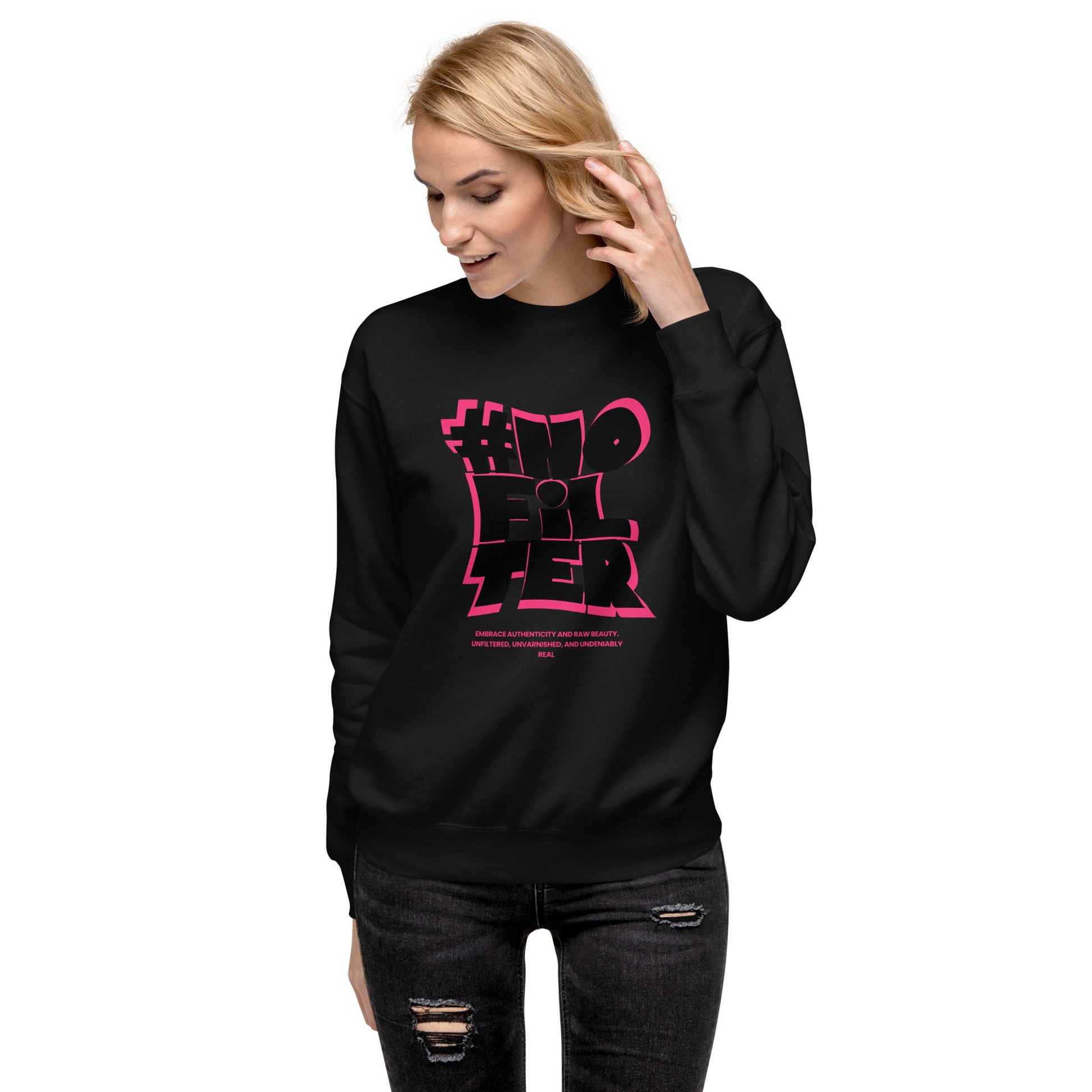 #NOFILTER Unisex Fleece Sweatshirt - FLAKOUT