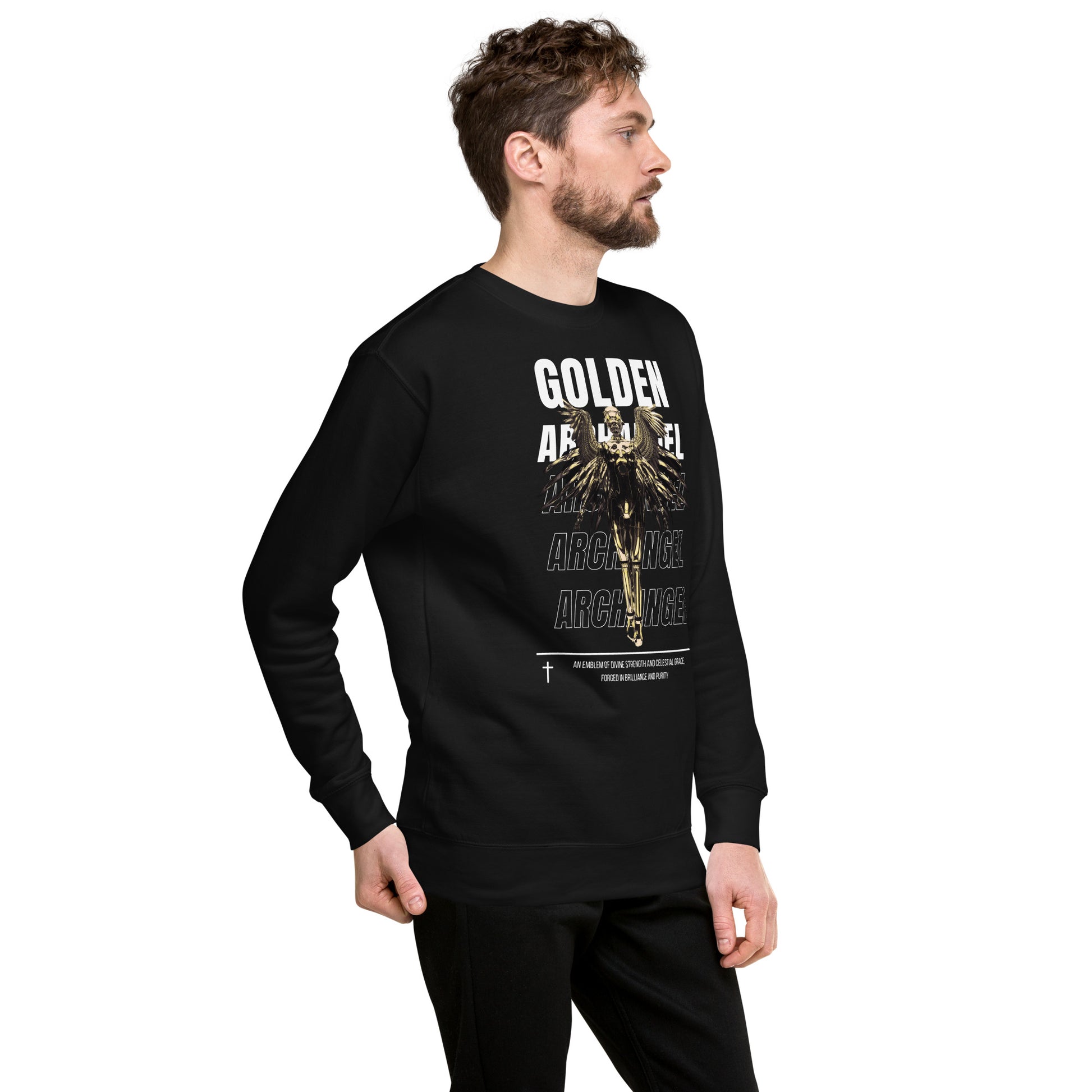 Golden Archangel Unisex Fleece Sweatshirt - FLAKOUT