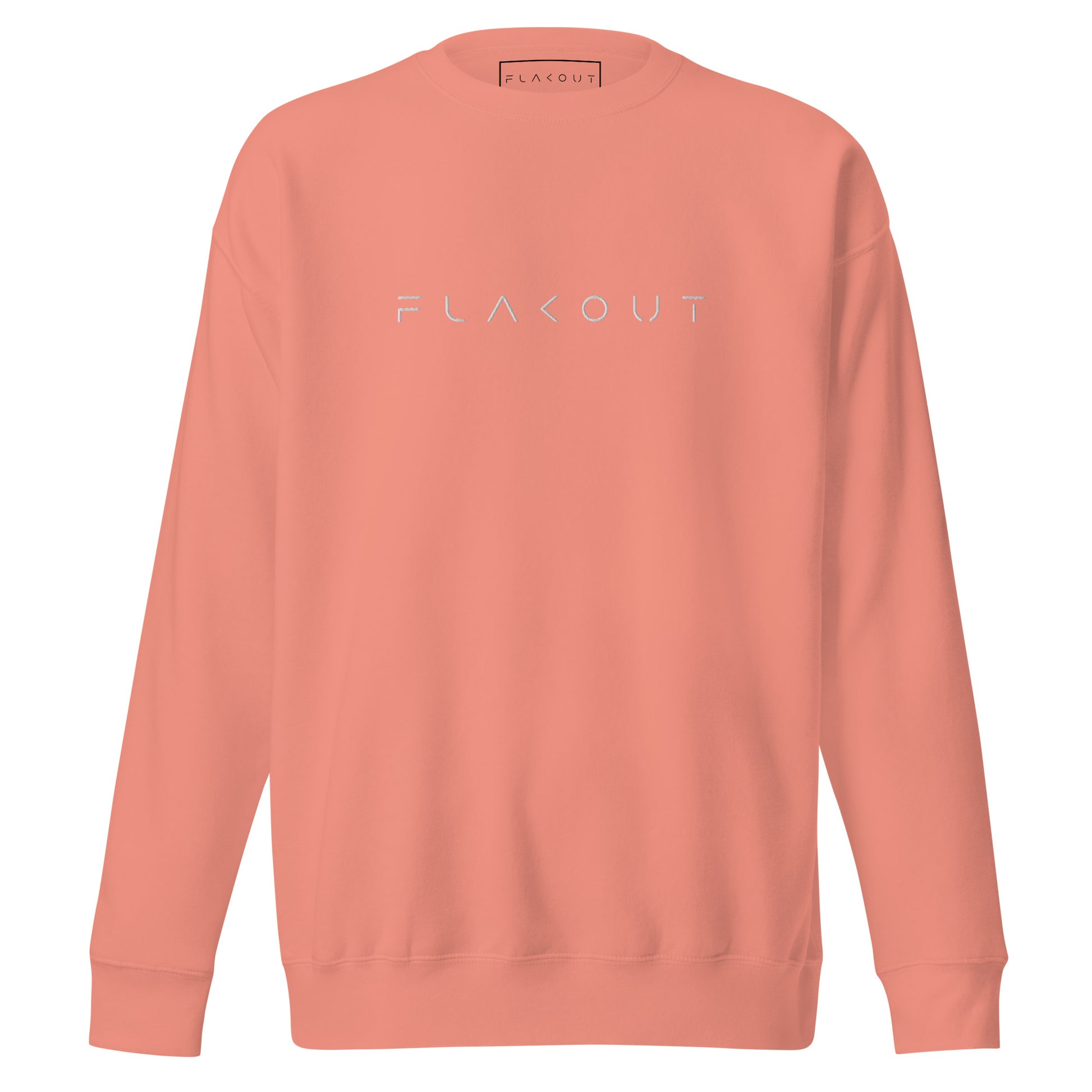 FLAKOUT Logo Embroidered Unisex Fleece Sweatshirt - FLAKOUT