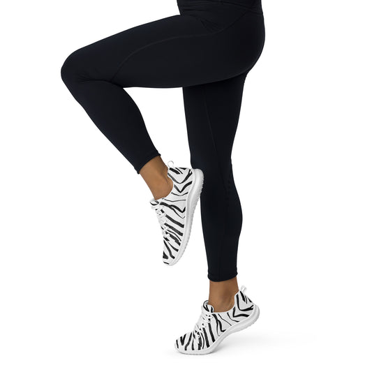 Striped Zebra Vibrance Women’s Athletic Shoes