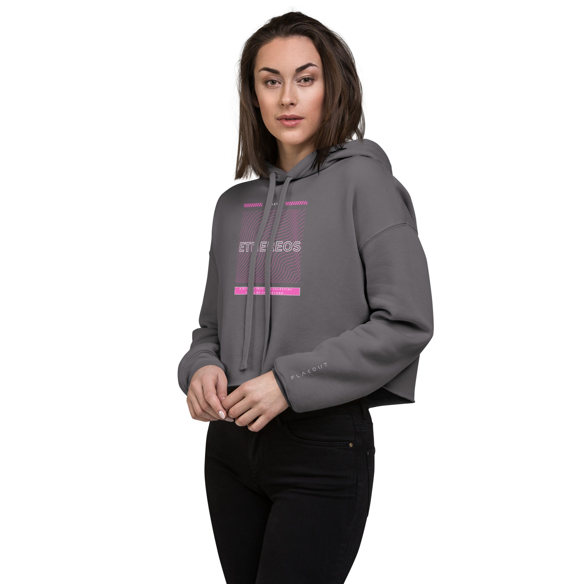 Ethereos Women's Crop Hoodie - FLAKOUT