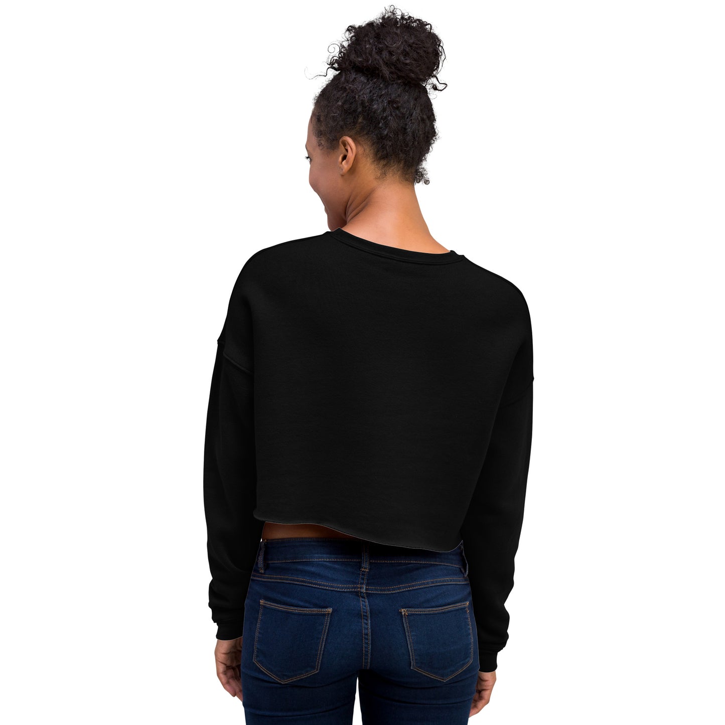Divine Grace Blessed Women's Crop Sweatshirt - Black