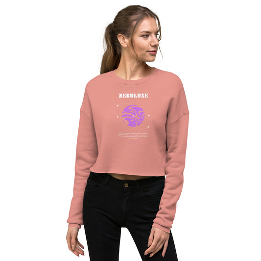 Nebuluxe Brilliance Women's Crop Sweatshirt - Mauve