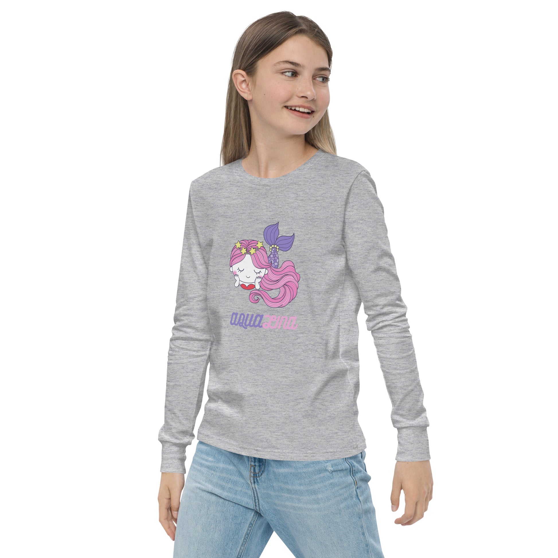 Aqualina Girl's Long Sleeve Tee - FLAKOUT