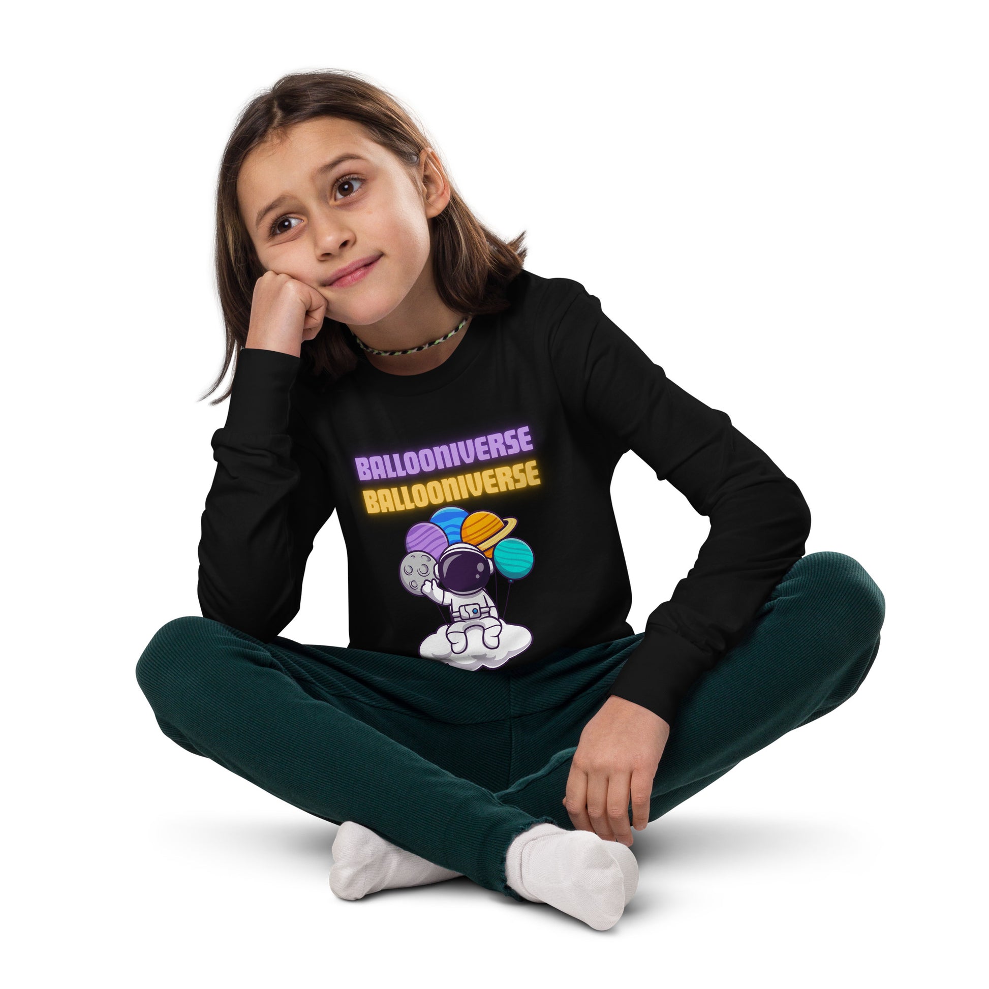 Ballooniverse Unisex Kid's Long Sleeve Tee - FLAKOUT