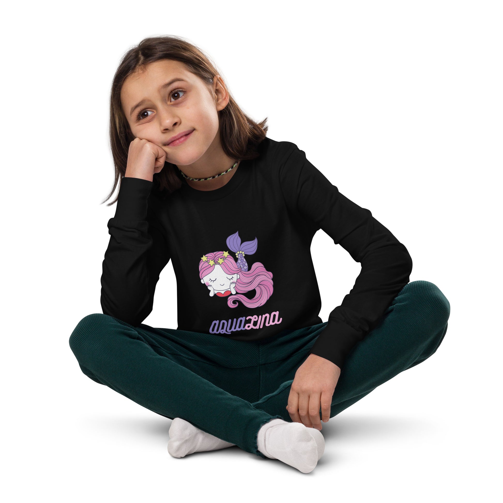 Aqualina Girl's Long Sleeve Tee - FLAKOUT