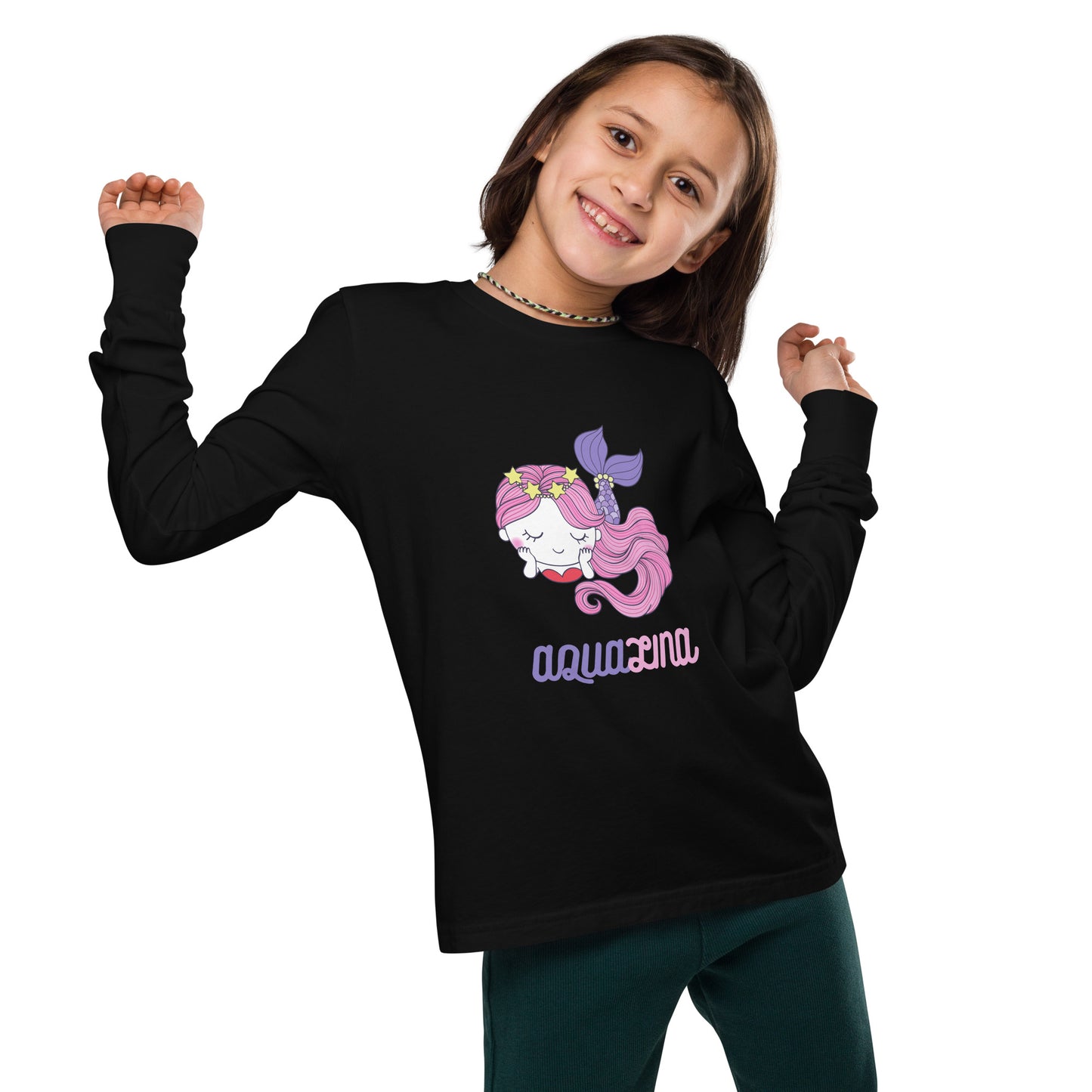 Aqualina Girl's Long Sleeve Tee - FLAKOUT