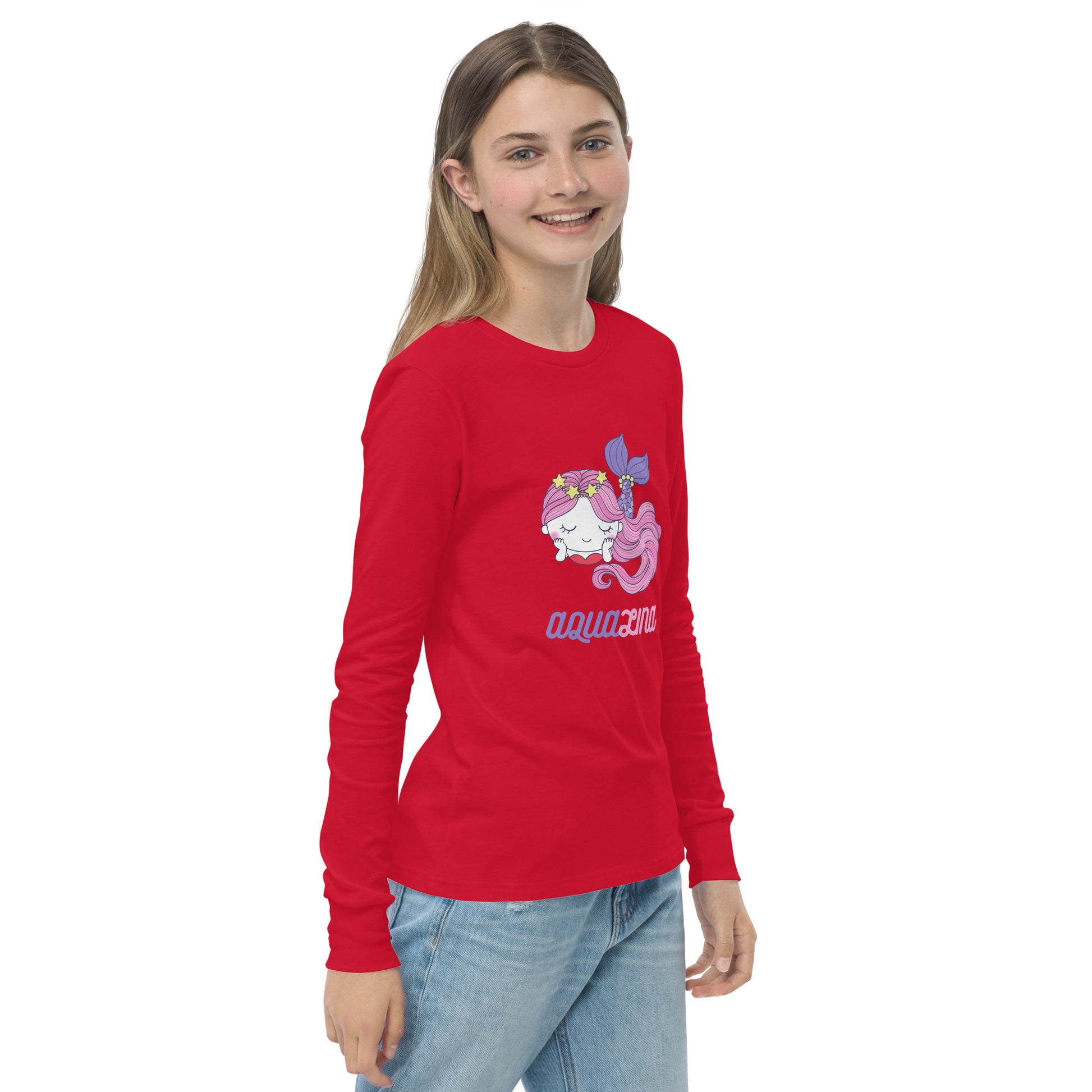 Aqualina Girl's Long Sleeve Tee - FLAKOUT