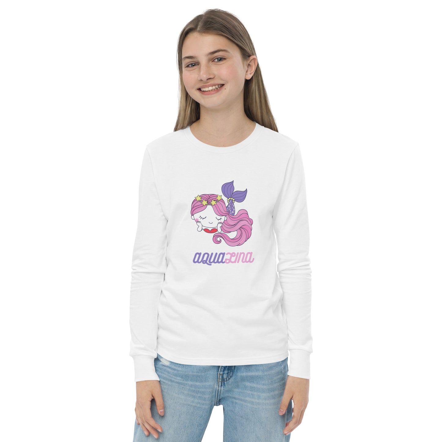 Aqualina Girl's Long Sleeve Tee - FLAKOUT