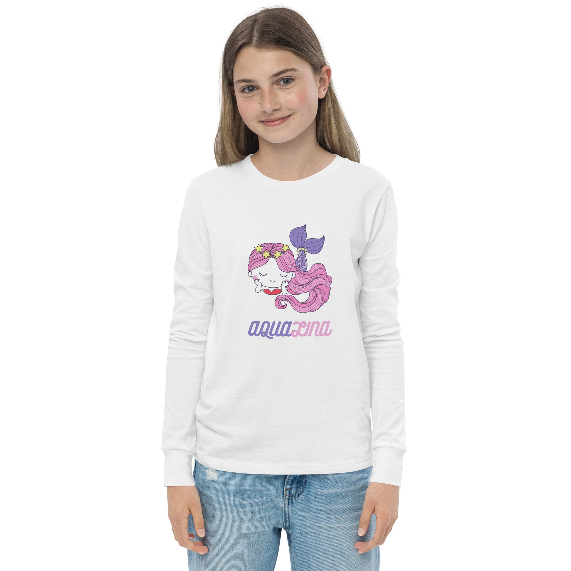 Aqualina Girl's Long Sleeve Tee - FLAKOUT