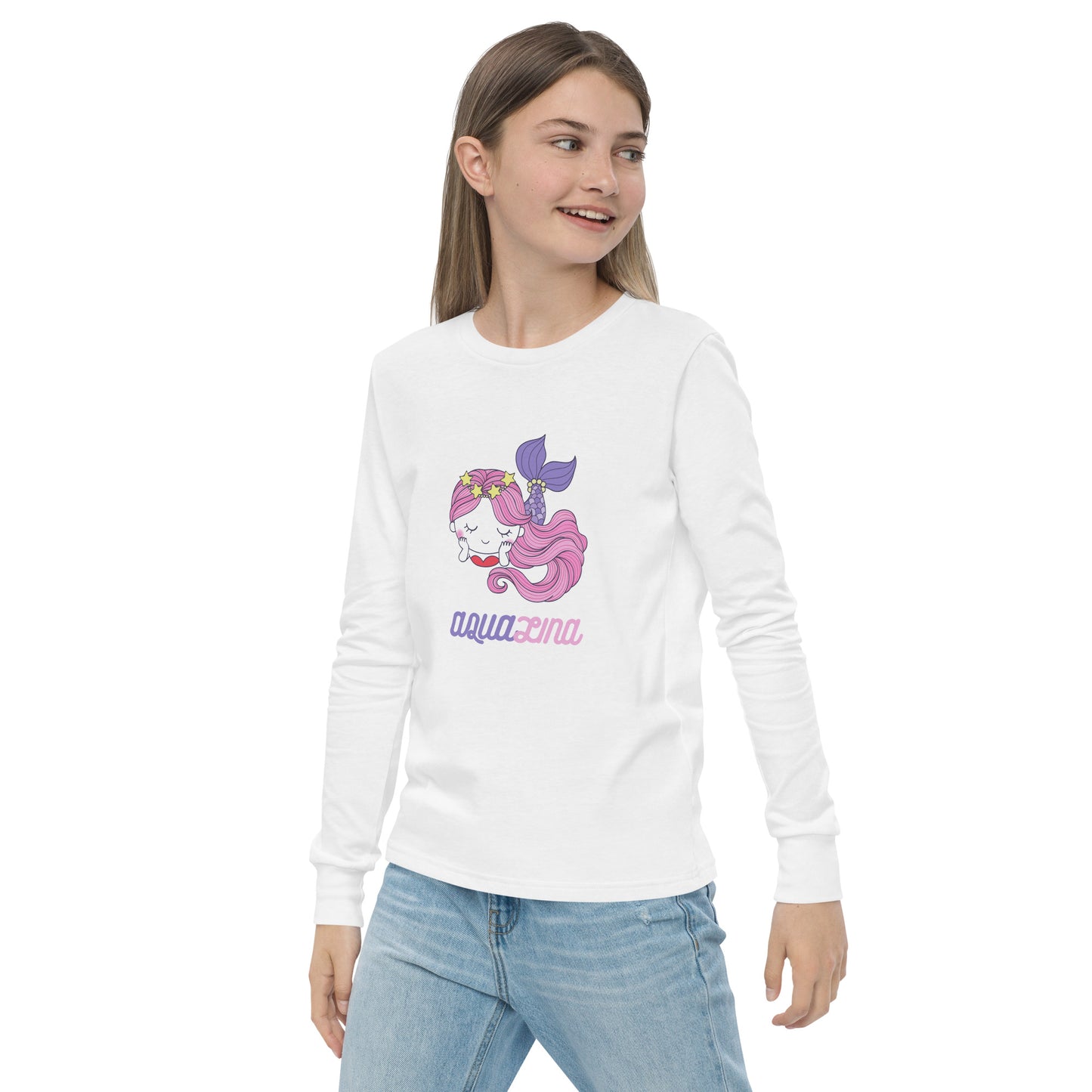 Aqualina Girl's Long Sleeve Tee - FLAKOUT