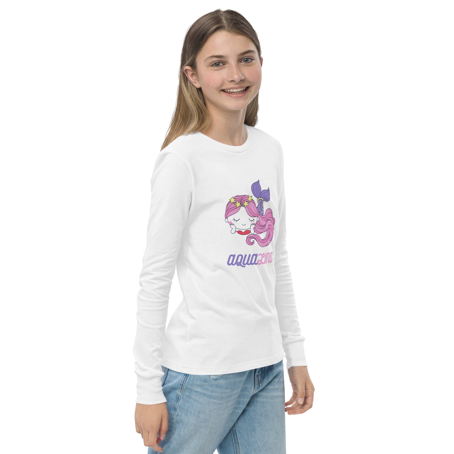 Aqualina Girl's Long Sleeve Tee - FLAKOUT