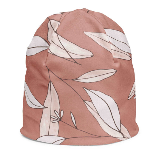 All-Over Feathers Print Girl's Beanie FLAKOUT