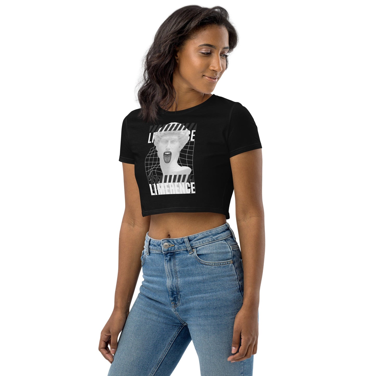 Women's Crop Top Limmerence Print FLAKOUT