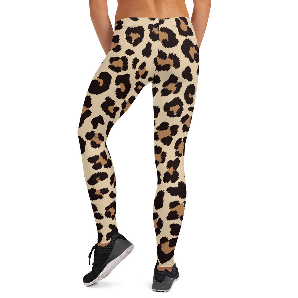 Leopar Chic Feline Women's Leggings - FLAKOUT