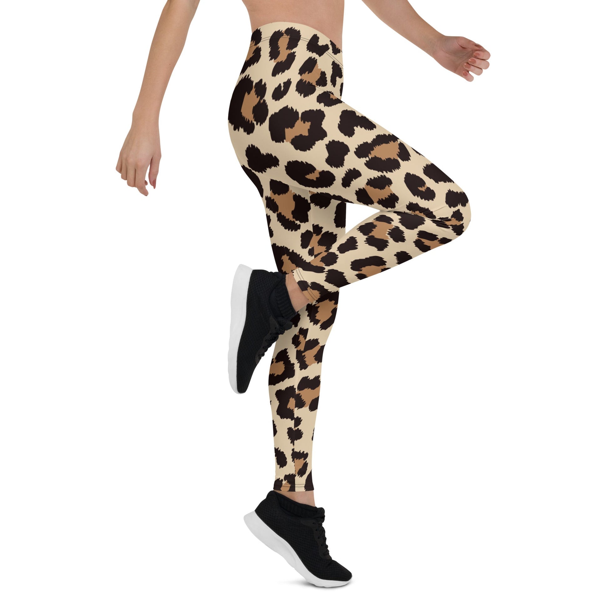 Leopar Chic Feline Women's Leggings - FLAKOUT